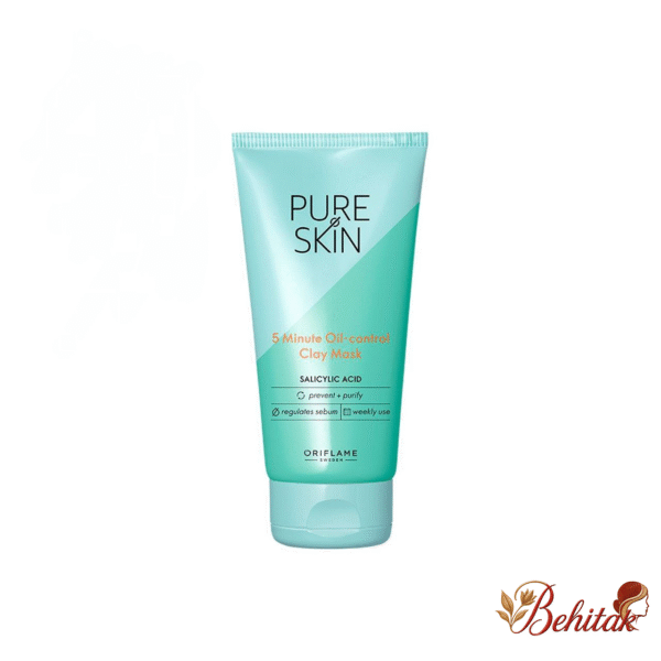 ماسک خاک رس 5 دقیقه ای پیوراسکین - تصویر 1