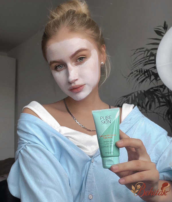 ماسک خاک رس 5 دقیقه ای پیوراسکین - تصویر 3