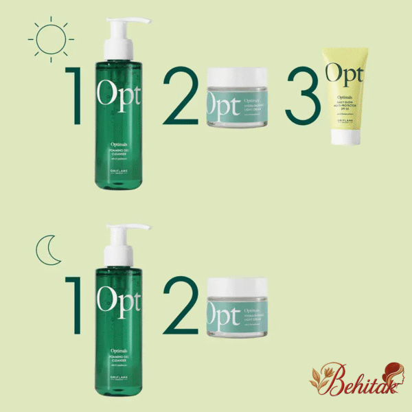 ژل شستشو صورت فومی اپتیمالز اوریفلیم - تصویر 2