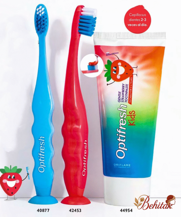 خمیردندان کودکان با طعم توت فرنگی اپتی فرش اوریفلیم - تصویر 4