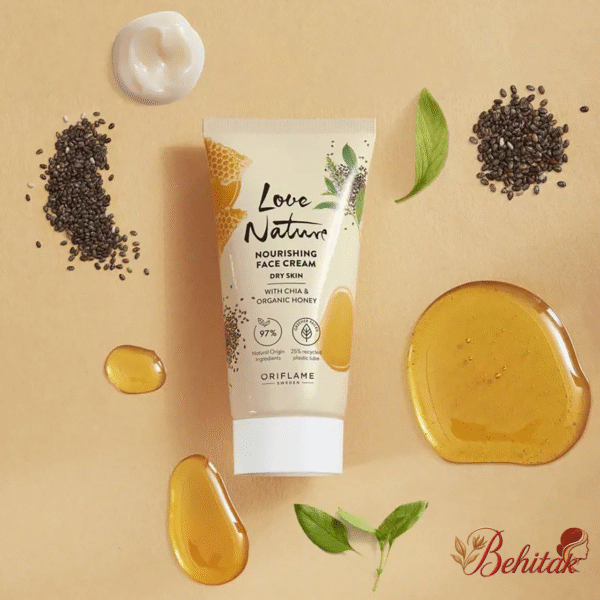 کرم صورت مغذی دانه چیا و عسل لاونیچر - تصویر 2