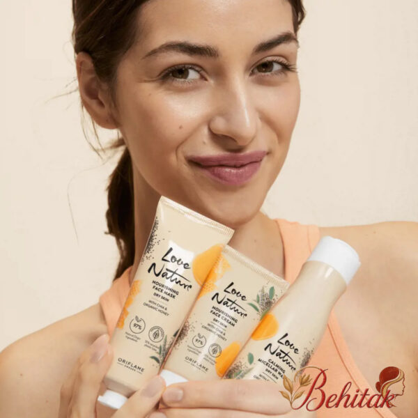 ماسک شب مغذی صورت لاونیچر با عسل و چیا ارگانیک اوریفلیم - تصویر 6